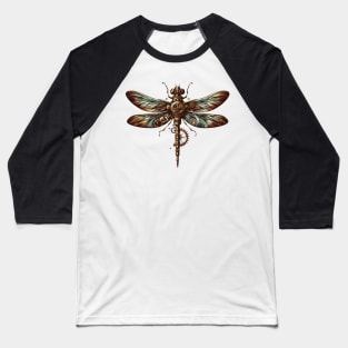 Artsy Steampunk Dragonfly Baseball T-Shirt